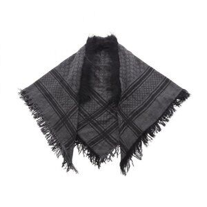 Gucci Shawl GG Pattern Wool Silk